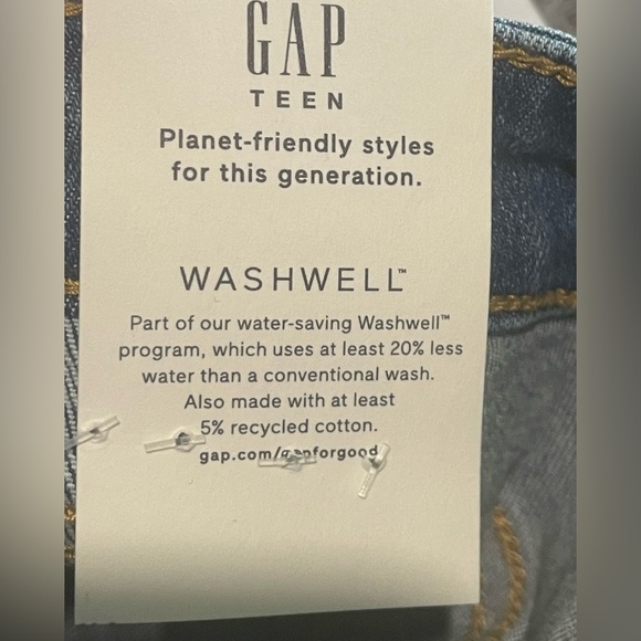 🆕 RESERVED XMS Gap Kids Girls Sky High Distressed Skinny Jeans with Washwell 16 - Picture 5 of 13